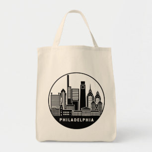 Bolsa Tote Filadélfia Pennsylvania Skyline