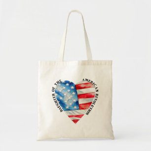 Bolsa Tote Filha da Revolução Americana aquarela DAR