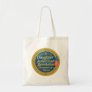 Bolsa Tote Filha da Revolução Americana Descendente Patriota