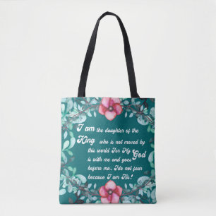Bolsa Tote Filha do rei Cristão Inspirado