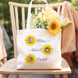 Bolsa Tote Filhos de girassol | Foto para netos