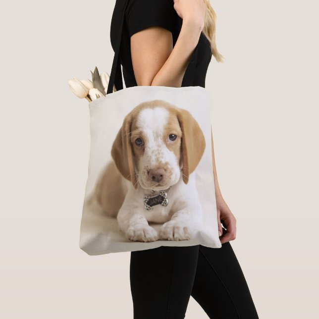 Bolsa Tote Filhote de cachorro do lebreiro (Close Up)