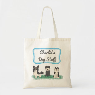 Bolsa Tote Filhote de cachorro do monograma dos acessórios d
