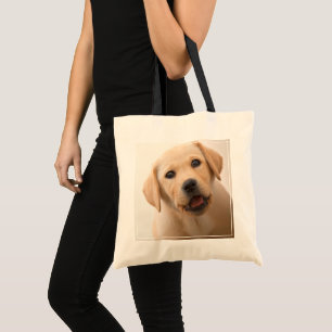 Bolsa Tote Filhote de cachorro dourado de Labrador