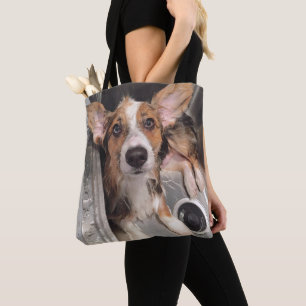 Bolsa Tote Filhote de cachorro molhado do Corgi do bebê