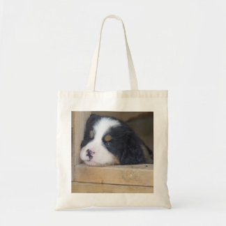Bolsa Tote Filhote de cachorro triste do cão de montanha de