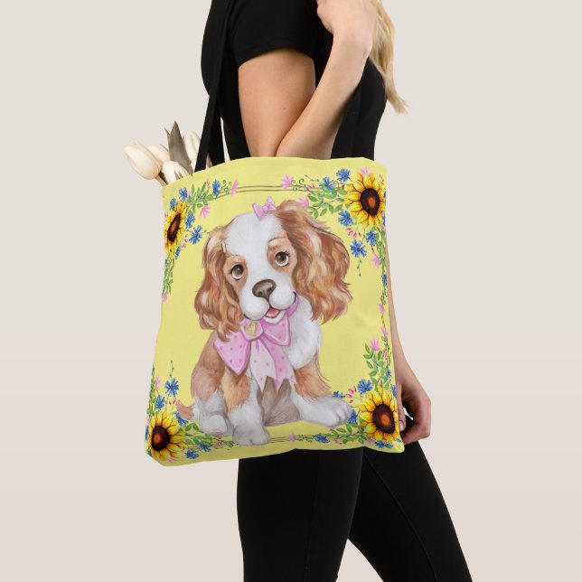 Bolsa Tote Filhote de Cocker Spaniel (Close Up)