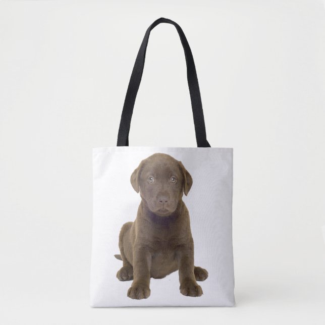 Bolsa Tote Filhote de Lab Chocolate (Frente)