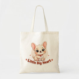 Bolsa Tote Filhote Fofo Coração Pequeno Grande