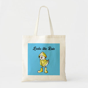 Bolsa Tote Filhote Fofo em Dia Chuvoso – Desenho “Parece que 
