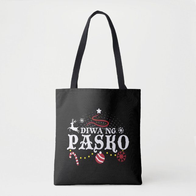 Bolsa Tote Filipinas Tagalog - Diwa Ng Pasko (Frente)
