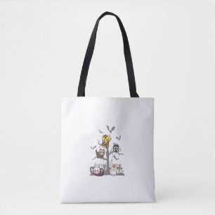 Bolsa Tote Filmes de Horror Cat Figurinos de Halloween pregui