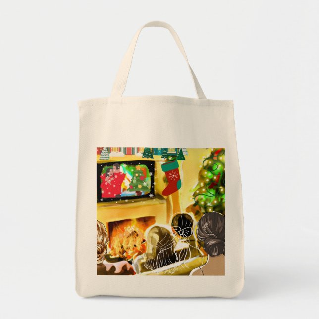 Bolsa Tote Filmes de Natal (Frente)