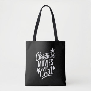 Bolsa Tote Filmes De Natal E Presente Xmas Da Família Chill