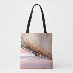 Bolsa Tote Fim-Acima da vela e das cordas Maine, Camden