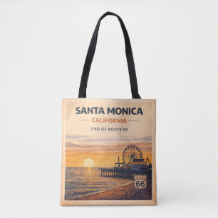Bolsa Tote Fim da Mãe das Estradas Pôr do Sol