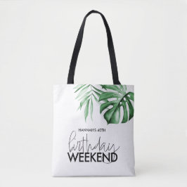 Bolsa Tote Fim de Aniversário Tropical Fim de Semana Personal