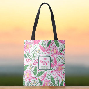 Bolsa Tote Fim de Semana das Meninas Saca de Jacaré Pré-Chiqu