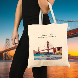 Bolsa Tote Fim de Semana de Aniversário em San Francisco com