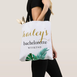 Bolsa Tote Fim de Semana de Bachelorette de Palmas Modernas c