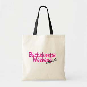 Bolsa Tote Fim de semana de Bachelorette (oficial/rosa)