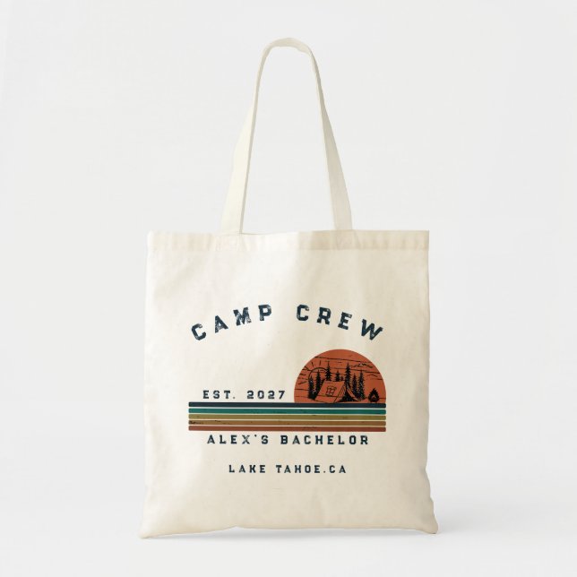 Bolsa Tote Fim de Semana de Camping Personalizado Despedida d (Frente)