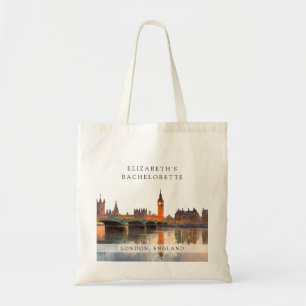 Bolsa Tote Fim de Semana de Despedida de Solteira em Aquarela