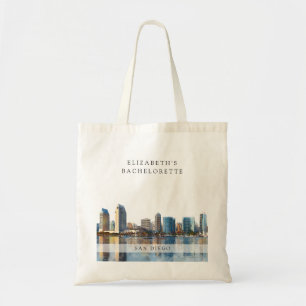 Bolsa Tote Fim de Semana de Despedida de Solteira em Aquarela