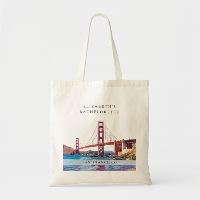 Bolsa Tote Fim de semana de solteira em San Francisco com aqu (Frente)