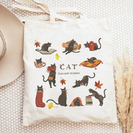 Bolsa Tote Fim do Bom Outono de Gato
