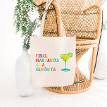 Bolsa Tote Final Margarita como senhorita Bachelorette Fiesta<br><div class="desc">Apresentando a final Margarita, senhorita Bachelorette Fiesta Tote Bag, o acessório perfeito para sua última jogada antes do anel! Esta mala vibrante e na moda para tote foi projetada para acompanhá-lo em todas as suas aventuras festas de solteira, desde viagens de praia até rastejamentos de bar. Com uma design "Margarita...</div>