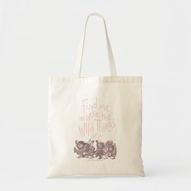 Bolsa Tote Find Me Where the Wild Things Are (Frente)
