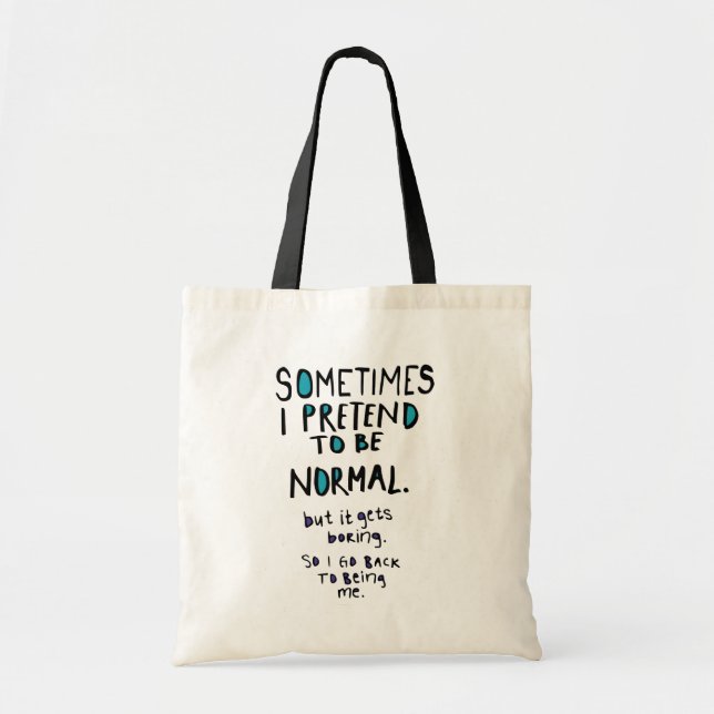 Bolsa Tote Fingir ser normal (Frente)