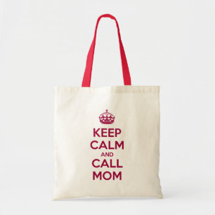 Bolsa Tote Fique calmo e chame a mãe