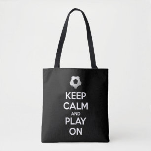 Bolsa Tote Fique calmo e jogue