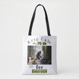 Bolsa Tote Fique calmo e procure o Pé Grande