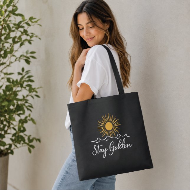 Bolsa Tote Fique Dourado Preto (Criador carregado)