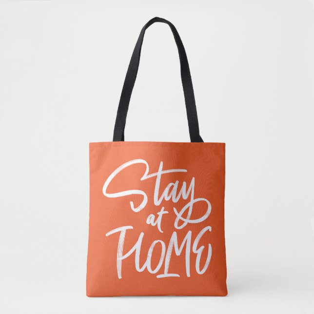 Bolsa Tote Fique em casa (Frente)