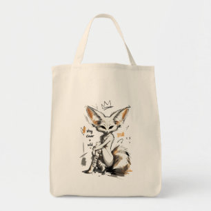Bolsa Tote Fique Esperto Raposa Fennec Selvagem – Moda Antróp
