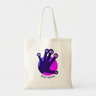 Bolsa Tote Fique estranho estranho estranho estranho estranho