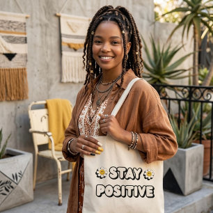 Bolsa Tote Fique Positivo