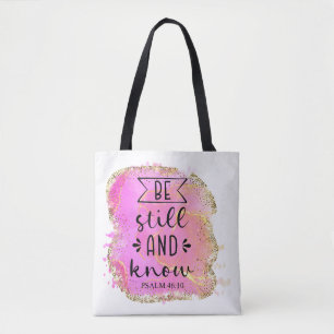 Bolsa Tote Fique quieto E Saiba