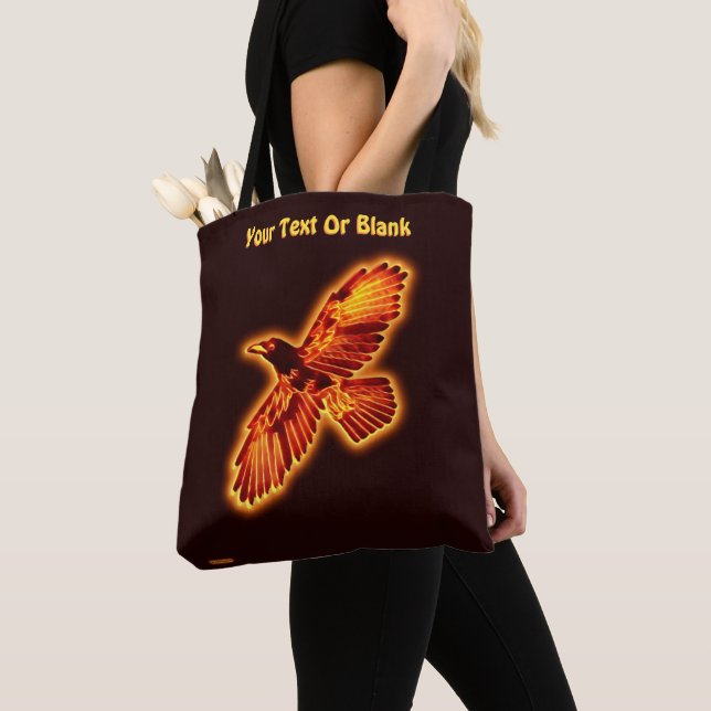 Bolsa Tote Fire Raven (Close Up)