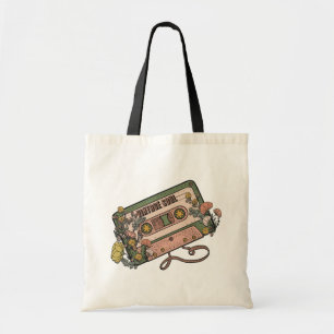 Bolsa Tote Fita De Cassete Floral Da Vintage Retro