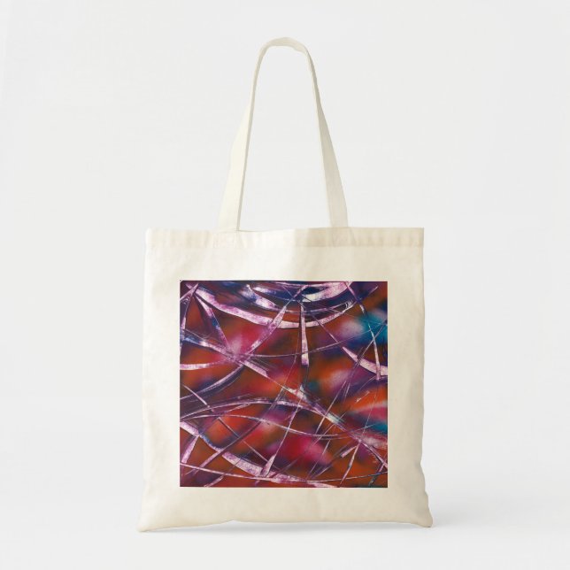 Bolsa Tote Fita de Contraste Colorida (Frente)