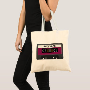 Bolsa Tote Fita de mistura roxa - Presente com inspiração r
