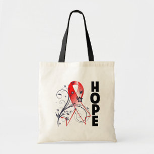 Bolsa Tote Fita floral da esperança das síndromes de