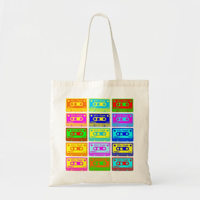 Bolsa Tote Fita psicadélico da mistura (Frente)