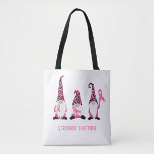 Bolsa Tote Fita Rosa Com Câncer Da Mama Mais Forte