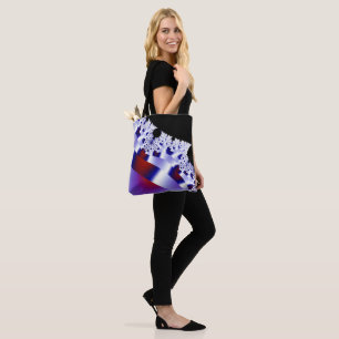 Bolsa Tote Fitas de Seda Roxa